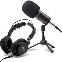 Kit de Microfone para Podcast com Fone de Ouvido Zoom ZDM 1PMP Kit de Microfone para Podcast com Fone de Ouvido Zoom ZDM 1PMP