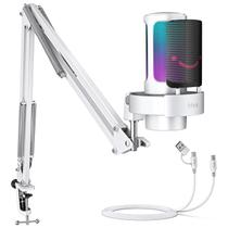 Kit de microfone USB para jogos FIFINE com braço de lança de metal RGB
