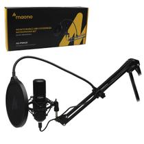 Kit De Microfone Usb Podcast C/ Braço Articulado Condensador