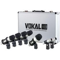 Kit De Microfone Vokal VDM-7 Para Bateria Com Phantom Power