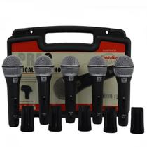 Kit de Microfones Com 5 Pecas PRA C-5 - Superlux Kit de Microfones Com 5 Pecas PRA C-5 - Superlux