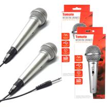 Kit de Microfones com fio 2.5 Metros e Botão ON OFF Premium LELONG