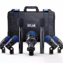 Kit de Microfones Dylan DDX-7000 com 7 peças, case e clamps o mesmo utilizado por Cléverson Silva Kit de Microfones Dylan DDX-7000 com 7 peças, case e clamps o mesmo utilizado por Cléverson Silva