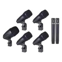 Kit de microfones dylan para bateria basic drum 7 microfones