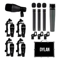 Kit De Microfones Para Bateria Dylan DD-9 9 Peças C/ Case Kit De Microfones Para Bateria Dylan DD-9 9 Peças C/ Case