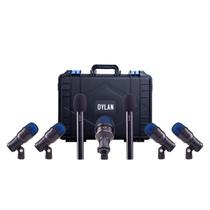Kit de Microfones para Bateria Dylan DDX-7000 com Case