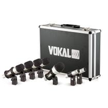 Kit de Microfones Para Bateria Vokal VDM-7 C/ 7 Microfones