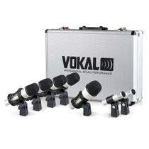 Kit de Microfones para Bateria Vokal VDM7 7 Peças