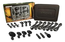 Kit De Microfones Shure Pga Drum Kit 7 Para Bateria Cor:Preto Kit De Microfones Shure Pga Drum Kit 7 Para Bateria Cor:Preto