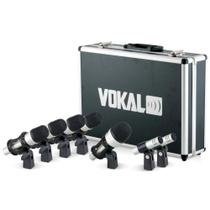 Kit De Microfones Vokal VDM7 Para Bateria Kit Com 7 Peças