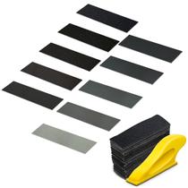 Kit de microlixadeira Tongbay 3,5x2,54 cm com lixa 100% úmida e seca