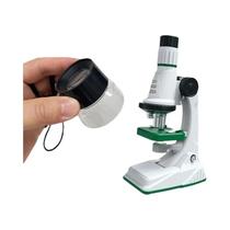 Kit De Microscópio Portátil LED Para Crianças 200X-1200x Brinquedo Educacional De Ciência Biológica