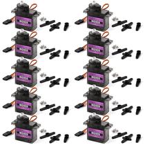 Kit de microservomotor Miuzei MG90S 9G Metal Gear para carro RC