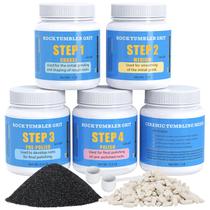 Kit de mídia Rock Tumbler Grit e Ceramic Tumbling KoolStone Kit de mídia Rock Tumbler Grit e Ceramic Tumbling KoolStone