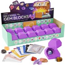 Kit de mineração de gemas Dan & Darci Dig a Dozen para crianças de 8 a 12 anos