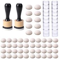 Kit de Mini Aplicadores de Tinta BAOFALI com 2 Cabos e 50 Refilhos Kit de Mini Aplicadores de Tinta BAOFALI com 2 Cabos e 50 Refilhos