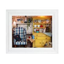 Kit de mini casa de moldura fotográfica DIY Dollhouse AUNMAS 19 cm Kit de mini casa de moldura fotográfica DIY Dollhouse AUNMAS 19 cm