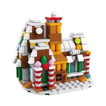Kit de Mini Casas Kawaii Rena Inverno - 6 em 1 - Blocos de Construção DIY