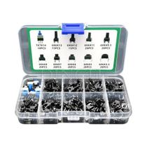 Kit De Mini Interruptores Tácteis 6x6mm 100 180 200PCS Momentâneo 4 Pinos Botão De Pressão Táctil