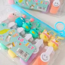 Kit de Mini Marca-texto Bichinhos Variados Lovely Kit de Mini Marca-texto Bichinhos Variados Lovely