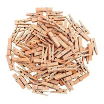 Kit de mini prendedores/pregadores de madeira colorido 2,5 cm