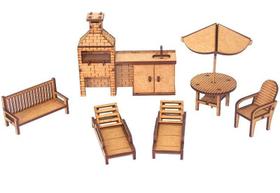 Kit De Miniaturas Área De Piscina K2004