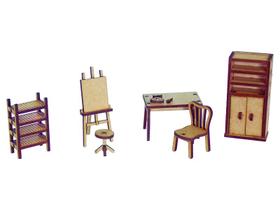 Kit De Miniaturas Ateliê De Pintura K2015