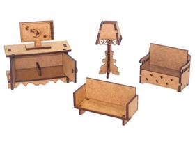 Kit De Miniaturas Sala De Estar K2007