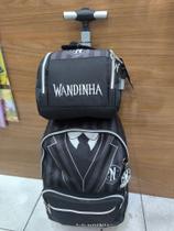 Kit de mochila de Rodinha lancheira wandinha