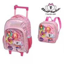 Kit de Mochila de Rodinha Lilica Ripilica mais Lancheira Coleção 2024 Vem Dançar