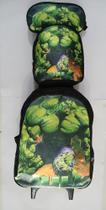 Kit de Mochila Lancheira + porta lápis Hulk Kit de Mochila Lancheira + porta lápis Hulk