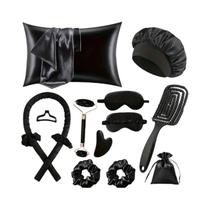 Kit De Modelagem De Cachos Sem Calor Em Seda Para Mulheres E Meninas, 4, 6 Ou 13 Peças, Com Máscara Kit De Modelagem De Cachos Sem Calor Em Seda Para Mulheres E Meninas, 4, 6 Ou 13 Peças, Com Máscara