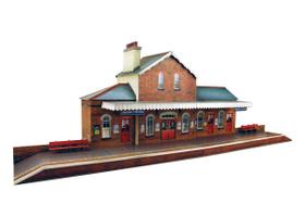 Kit de modelagem The CityBuilder Railroad Station O Scale