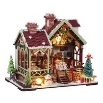 Kit de modelo 3D DIY Miniature House Tema quente de véspera de Natal Kit de modelo 3D DIY Miniature House Tema quente de véspera de Natal