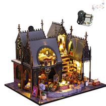 Kit de modelo arquitetônico 3D de quebra-cabeça de madeira DIY Magic House Kit de modelo arquitetônico 3D de quebra-cabeça de madeira DIY Magic House