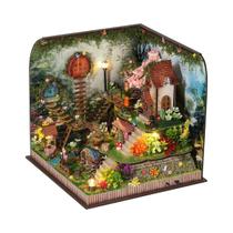 Kit De Modelo De Casa De Flores Na Floresta DIY Para Adultos E Jovens, Miniatura De Casa De Bonecas, Kit De Modelo De Casa De Flores Na Floresta DIY Para Adultos E Jovens, Miniatura De Casa De Bonecas,