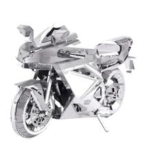 Kit de Modelo de Motocicleta 3D Piececool - Puzzle de Metal com 72 Peças