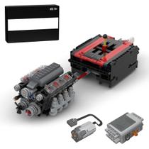 Kit de modelo de motor ClearEdge V8 com caixa de câmbio de 568 peças para crianças e adultos