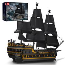Kit de modelo de navio Building Block Mold King Black Pearl 5266+ Kit de modelo de navio Building Block Mold King Black Pearl 5266+