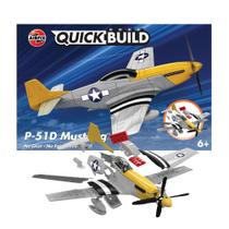 Kit de modelo de plástico Airfix Quickbuild P-51D Mustang