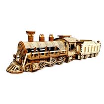 Kit de modelo de quebra-cabeça de madeira 3D Express Train para crianças e adultos Kit de modelo de quebra-cabeça de madeira 3D Express Train para crianças e adultos