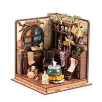 Kit de modelo de quebra-cabeça de madeira DIY Mini Potion Workshop Dollhouse Kit de modelo de quebra-cabeça de madeira DIY Mini Potion Workshop Dollhouse