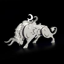 Kit de modelo de vaca mecânica Microworld para quebra-cabeça de metal 3D