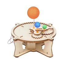 Kit De Modelo Do Sistema Solar DIY Para Crianças Quebra-Cabeça De Madeira Brinquedos Educativos De
