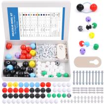 Kit de modelo molecular Swpeet 115 unidades para química com caixa
