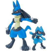 Kit de Modelos Bandai Hobby Pokémon - Riolu e Lucario Multicolor