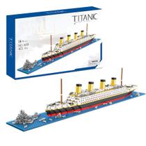 Kit de modelos de construção KLMei Titanic Architecture 1872 peças
