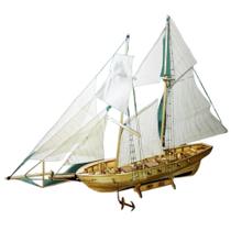 Kit de modelos de montagem de navios à vela de madeira em escala 1:100