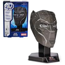 Kit de modelos de quebra-cabeça 3D 4D Build Marvel Black Panther 82 unidades