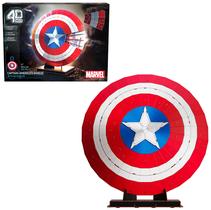 Kit de modelos de quebra-cabeça 3D 4D Build Marvel Captain America Shield Kit de modelos de quebra-cabeça 3D 4D Build Marvel Captain America Shield